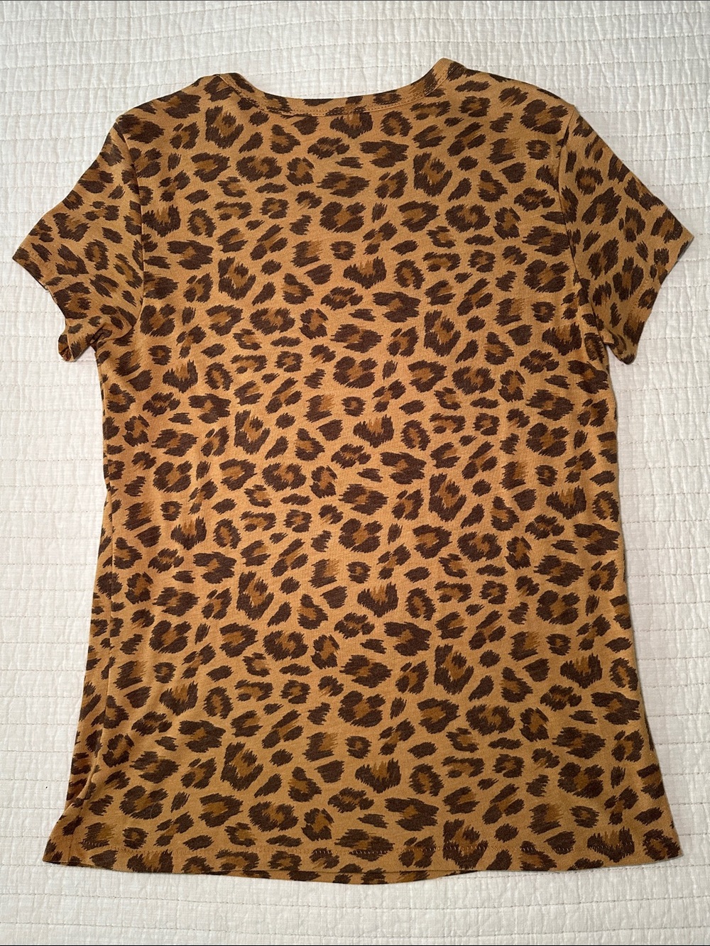 Rodeo Quincy, Leopard Rose Graphic Tee - Brown/Red - Picture 3 of 4